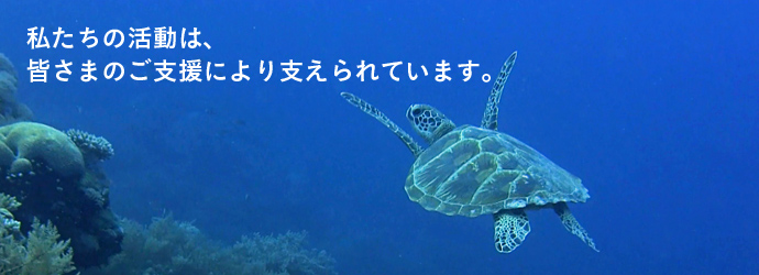 私たちの活動は、皆さまのご支援により支えられています。